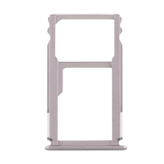 For Huawei Mate S Nano SIM Card Tray + Nano SIM / Micro SD Card Tray (Grey)