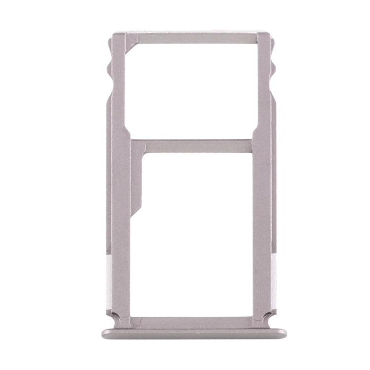 For Huawei Mate S Nano SIM Card Tray + Nano SIM / Micro SD Card Tray (Grey)