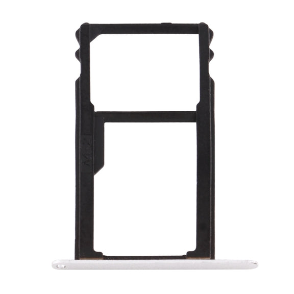 For Huawei Honor 7 Nano SIM Card Tray + Nano SIM / Micro SD Card Tray (Silver)