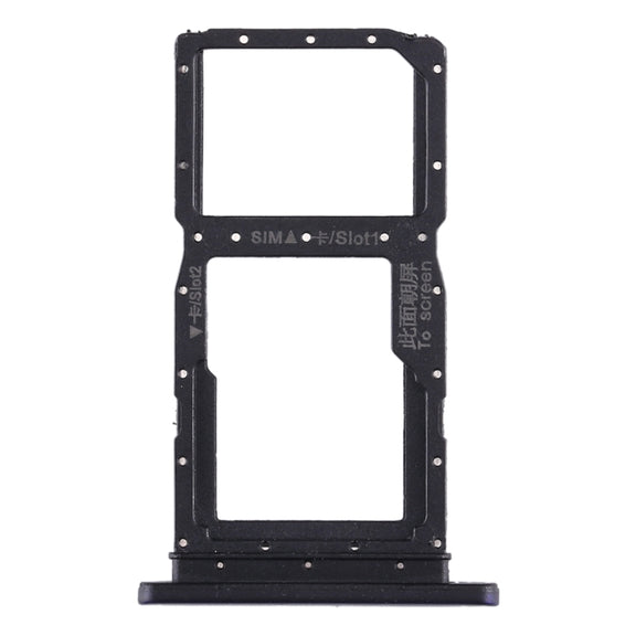 SIM Card Tray + SIM Card Tray / Micro SD Card Tray for Huawei Honor 9X / Honor 9X Pro(Dark Blue)