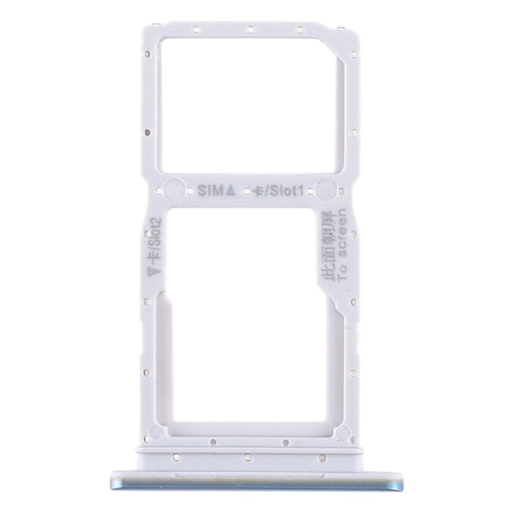 SIM Card Tray + SIM Card Tray / Micro SD Card Tray for Huawei Honor 9X / Honor 9X Pro(Baby Blue)