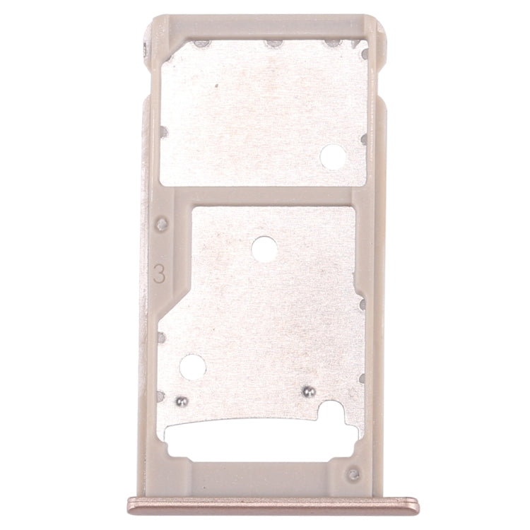 For Huawei Enjoy 7 Plus / Y7 Prime SIM Card Tray & SIM / Micro SD Card Tray(Gold)