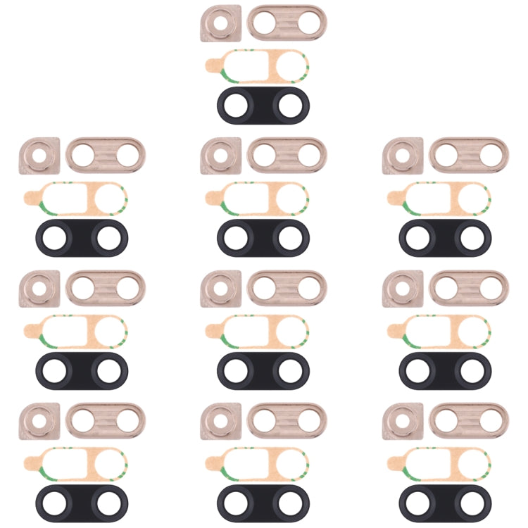 For Huawei Nova 4 10pcs Camera Lens Cover (Gold)