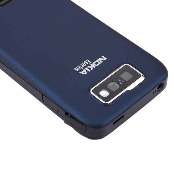 Full Housing Cover (Front Cover + Middle Frame Bezel + Battery Back Cover + Keyboard) for Nokia E63(Dark Blue)
