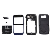 Full Housing Cover (Front Cover + Middle Frame Bezel + Battery Back Cover + Keyboard) for Nokia E63(Dark Blue)