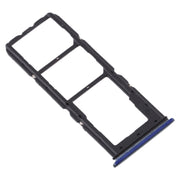 For Vivo U3x / U10 SIM Card Tray + SIM Card Tray + Micro SD Card Tray (Blue)