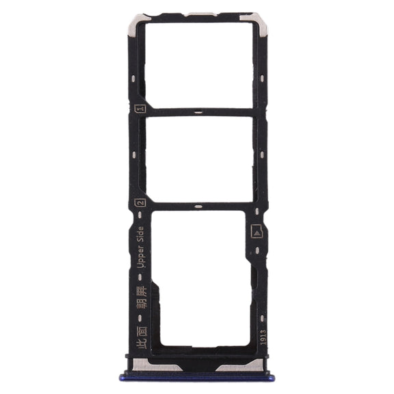 For Vivo  Y7s SIM Card Tray + SIM Card Tray + Micro SD Card Tray (Purple)