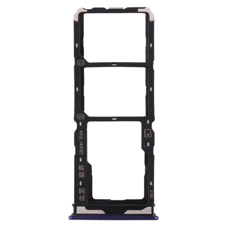 For Vivo  Y7s SIM Card Tray + SIM Card Tray + Micro SD Card Tray (Purple)