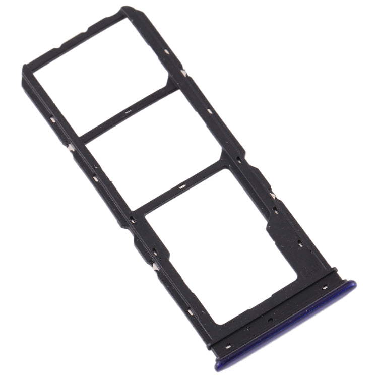 For Vivo  Y7s SIM Card Tray + SIM Card Tray + Micro SD Card Tray (Purple)