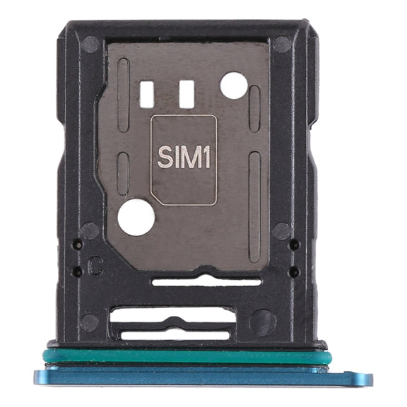 For OPPO Reno 10x zoom SIM Card Tray + SIM Card Tray / Micro SD Card Tray (Blue)