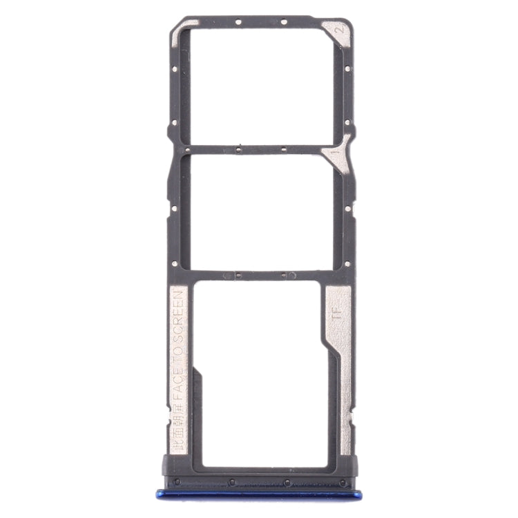SIM Card Tray + SIM Card Tray + Micro SD Card Tray for Xiaomi Redmi Note 8 (Blue)