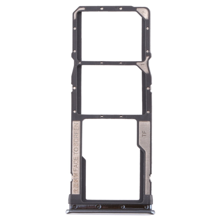 SIM Card Tray + SIM Card Tray + Micro SD Card Tray for Xiaomi Redmi Note 8 (Silver)