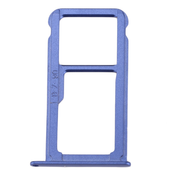 For Huawei P10 SIM Card Tray & SIM / Micro SD Card Tray(Blue)