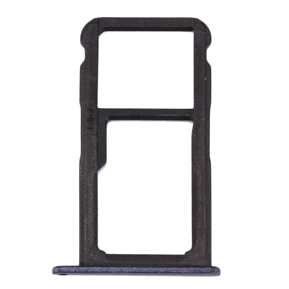 For Huawei Honor 8 Lite / P8 Lite 2017 SIM Card Tray & SIM / Micro SD Card Tray(Blue)