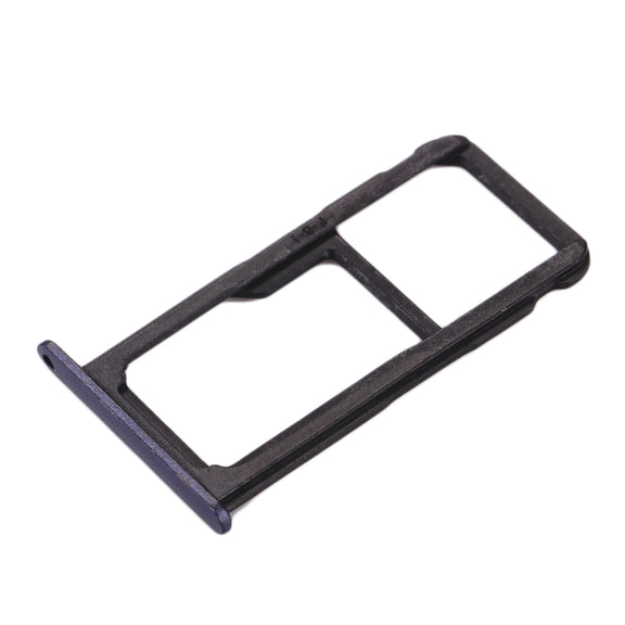 For Huawei Honor 8 Lite / P8 Lite 2017 SIM Card Tray & SIM / Micro SD Card Tray(Blue)