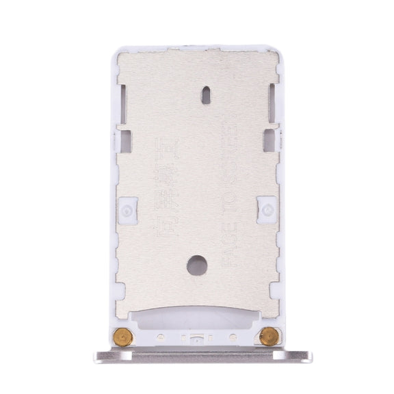 For Xiaomi Redmi Note 3 (Qualcomm Version) SIM & SIM / TF Card Tray(Silver)