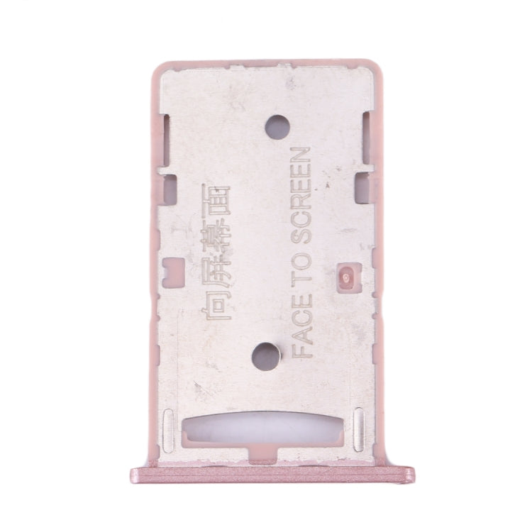 For Xiaomi Redmi 4A SIM & SIM / TF Card Tray(Rose Gold)