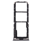 For Vivo Y7s SIM Card Tray + SIM Card Tray + Micro SD Card Tray (Black)