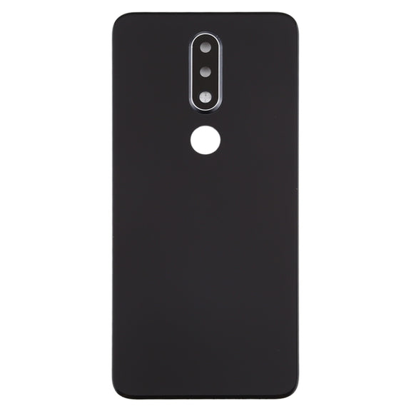 Battery Back Cover with Camera Lens for Nokia X6 (2018) / 6.1 Plus TA-1099 TA-1103(Black)