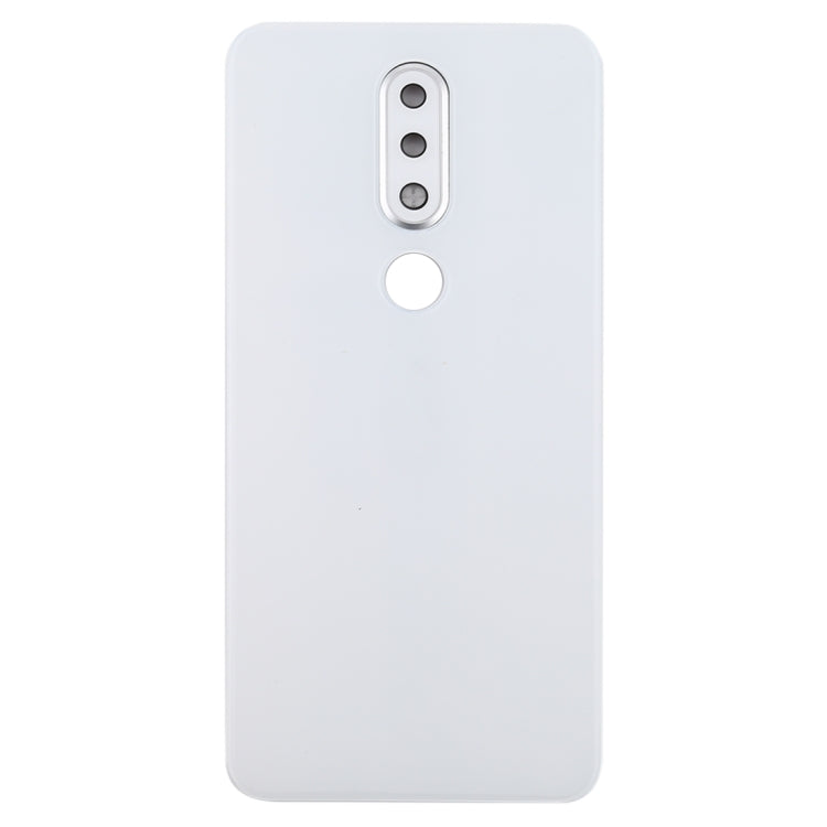 Battery Back Cover with Camera Lens for Nokia X6 (2018) / 6.1 Plus TA-1099 TA-1103(White)