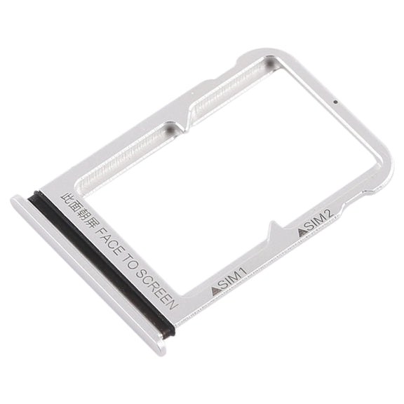 Double SIM Card Tray for Xiaomi Mi 8 (Silver)