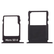 SIM Card Tray + Micro SD Card Tray for Nokia  3 TA-1020 TA-1028 TA-1032 TA-1038(Black)