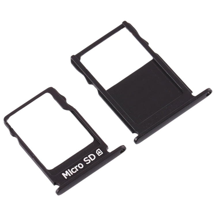 SIM Card Tray + Micro SD Card Tray for Nokia  3 TA-1020 TA-1028 TA-1032 TA-1038(Black)