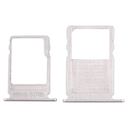 SIM Card Tray + Micro SD Card Tray for Nokia  3 TA-1020 TA-1028 TA-1032 TA-1038(Silver)