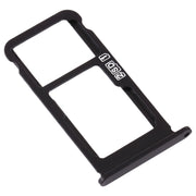 SIM Card Tray + SIM Card Tray / Micro SD Card Tray for Nokia 7.1 / TA-1100 TA-1096 TA-1095 TA-1085 TA-1097 (Black)