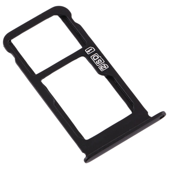 SIM Card Tray + SIM Card Tray / Micro SD Card Tray for Nokia X6 (2018) / TA-1099 / 6.1 Plus (Black)