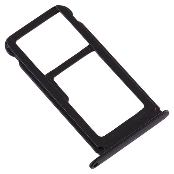 SIM Card Tray + SIM Card Tray / Micro SD Card Tray for Nokia X6 (2018) / TA-1099 / 6.1 Plus (Black)