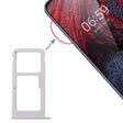 SIM Card Tray + SIM Card Tray / Micro SD Card Tray for Nokia X6 (2018) / TA-1099 / 6.1 Plus (White) - Card Tray by PMc TechLife | Online Shopping South Africa | PMc TechLife | Buy Now Pay Later Mobicred