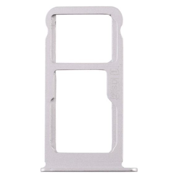 SIM Card Tray + SIM Card Tray / Micro SD Card Tray for Nokia X6 (2018) / TA-1099 / 6.1 Plus (White)