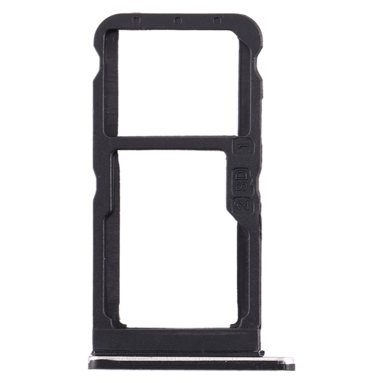 SIM Card Tray + SIM Card Tray / Micro SD Card Tray for Nokia 7 TA-1041 (Black)