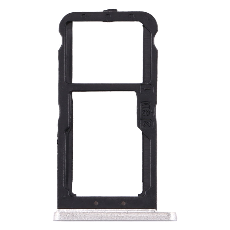 SIM Card Tray + SIM Card Tray / Micro SD Card Tray for Nokia 7 TA-1041 (White)