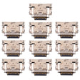 10 PCS Charging Port Connector for HTC U12+ - Tail Connector by PMC TechLife | Online Shopping South Africa | PMC TechLife | Buy Now Pay Later Mobicred