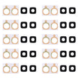 For Galaxy J5 10pcs Back Camera Lens Cover with Sticker - free shipping - PMc TechLife - Order now!