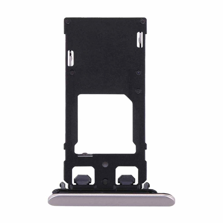 for Sony Xperia XZs (Dual SIM Version) SIM & Micro SD / SIM Card Tray(Silver)