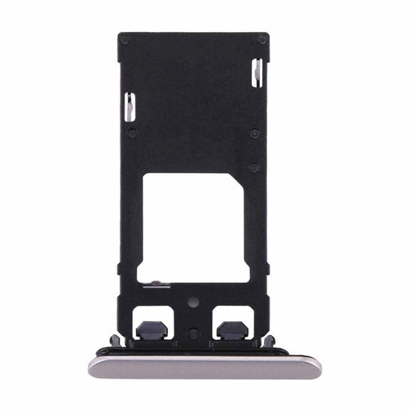 for Sony Xperia XZs (Dual SIM Version) SIM & Micro SD / SIM Card Tray(Silver)