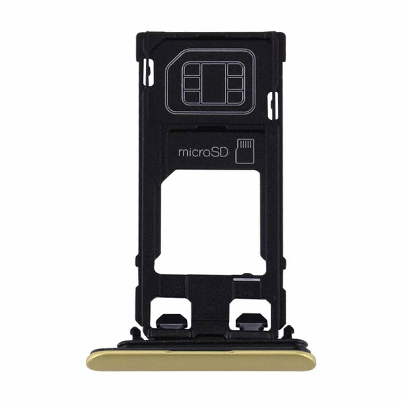 for Sony Xperia XZs (Single SIM Version) SIM & Micro SD Card Tray(Gold)