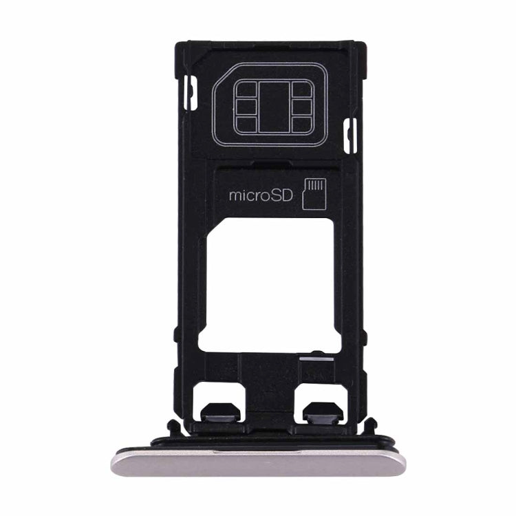 for Sony Xperia XZs (Single SIM Version) SIM & Micro SD Card Tray(Silver)