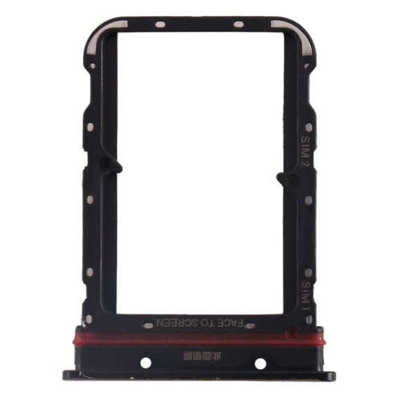 SIM Card Tray + SIM Card Tray for Xiaomi Mi CC9 Pro/Mi Note 10/Mi Note 10 Pro/Mi Note 10 Lite(Black)