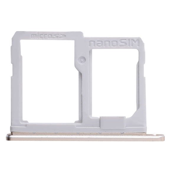 SIM Card Tray + Micro SD Card Tray for LG Q6 / M700 / M700N / G6 Mini(Gold)