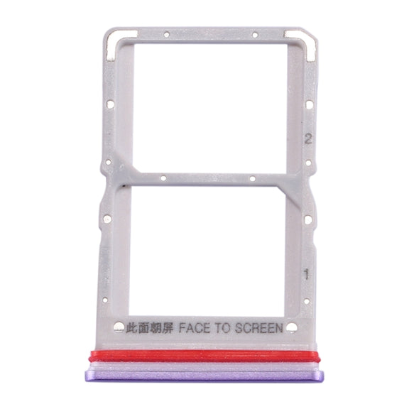 SIM Card Tray + SIM Card Tray for Xiaomi Redmi K30 5G(Purple)