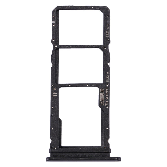 SIM Card Tray + SIM Card Tray + Micro SD Card Tray for Huawei P40 Lite E / Enjoy 10(Black)
