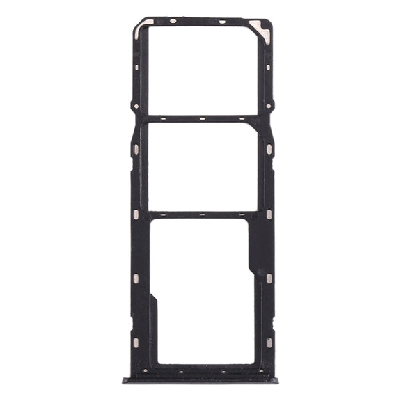 For OPPO Realme 5 SIM Card Tray + SIM Card Tray + Micro SD Card Tray (Black)