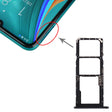 SIM Card Tray + SIM Card Tray + Micro SD Card Tray for Huawei Enjoy 10e / Honor Play 9A (Black) - Card Socket by PMc TechLife | Online Shopping South Africa | PMc TechLife | Buy Now Pay Later Mobicred