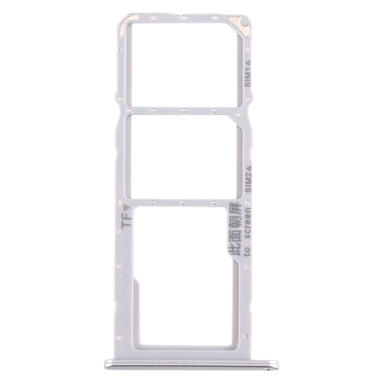 SIM Card Tray + SIM Card Tray + Micro SD Card Tray for Huawei Enjoy 10e / Honor Play 9A (Silver)
