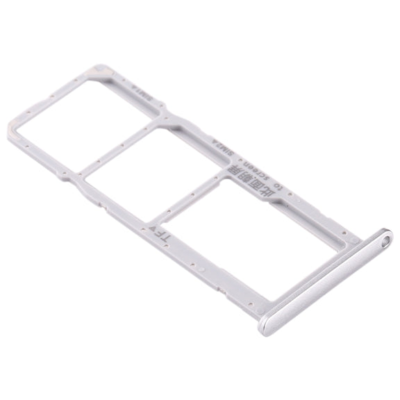 SIM Card Tray + SIM Card Tray + Micro SD Card Tray for Huawei Enjoy 10e / Honor Play 9A (Silver)