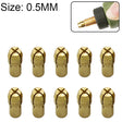 10 PCS Three-claw Copper Clamp Nut for Electric Mill Fittings���Bore diameter: 0.5mm - Hex Key & Spanner by PMC TechLife | Online Shopping South Africa | PMC TechLife | Buy Now Pay Later Mobicred